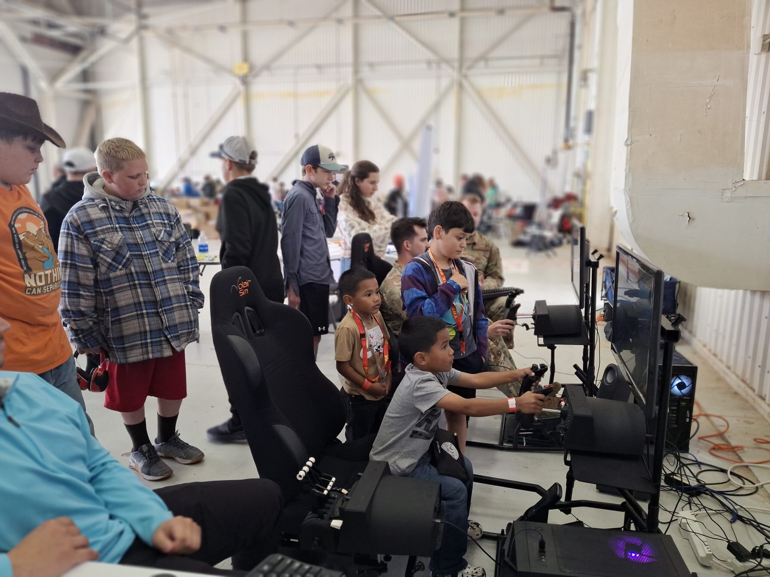 FLIGHT SIMULATOR EVERYONE GOT A TURN