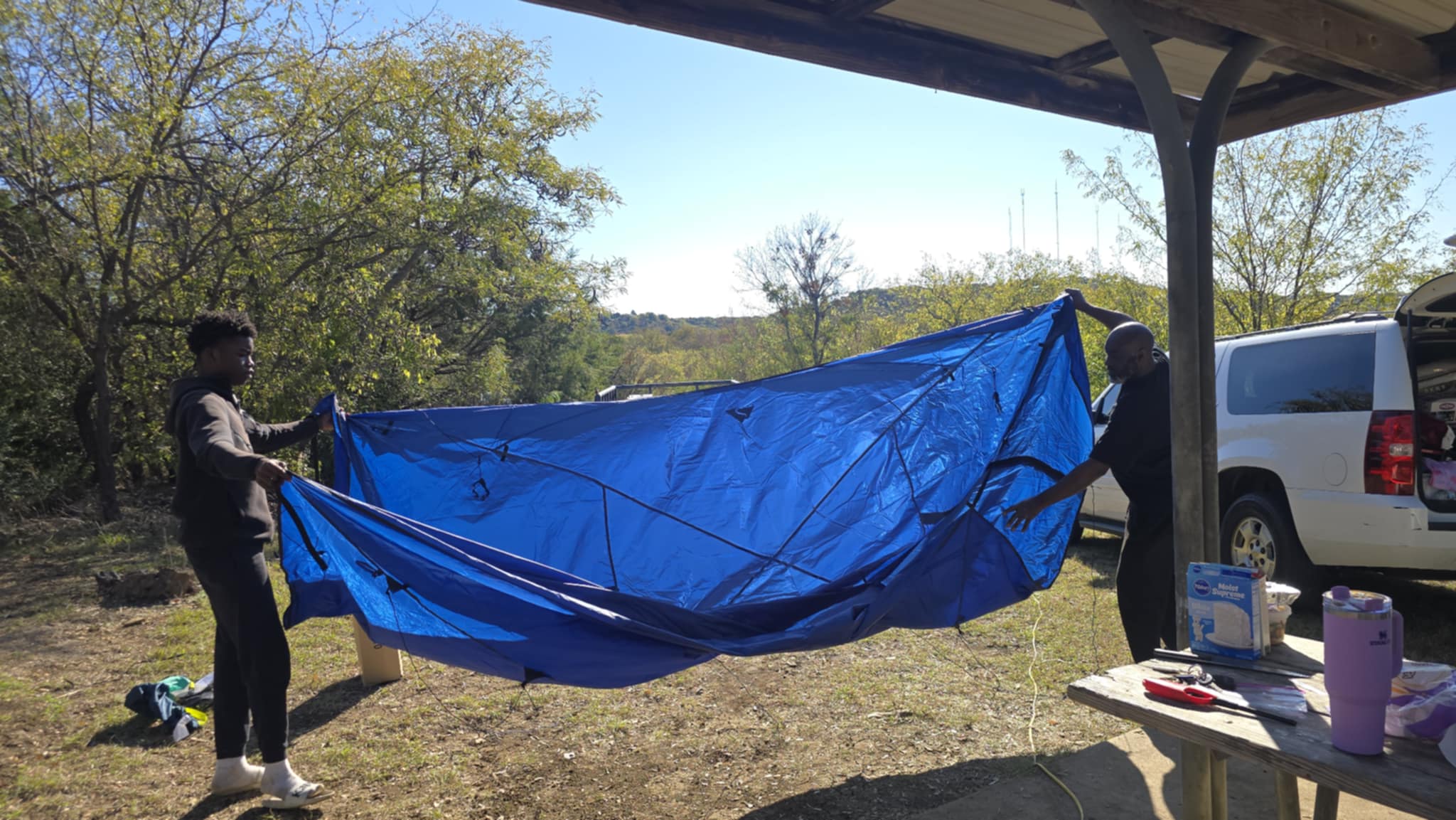 FOLDING UP TO GO HOME