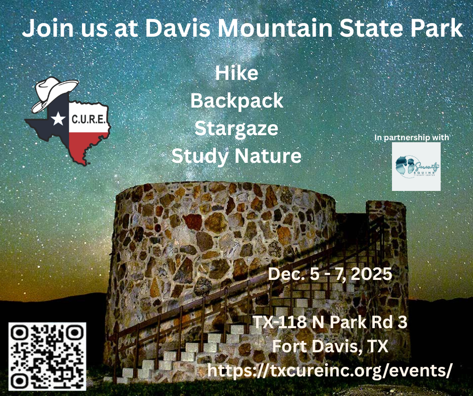 Join us at Davis Mountain State Park Revised Date
