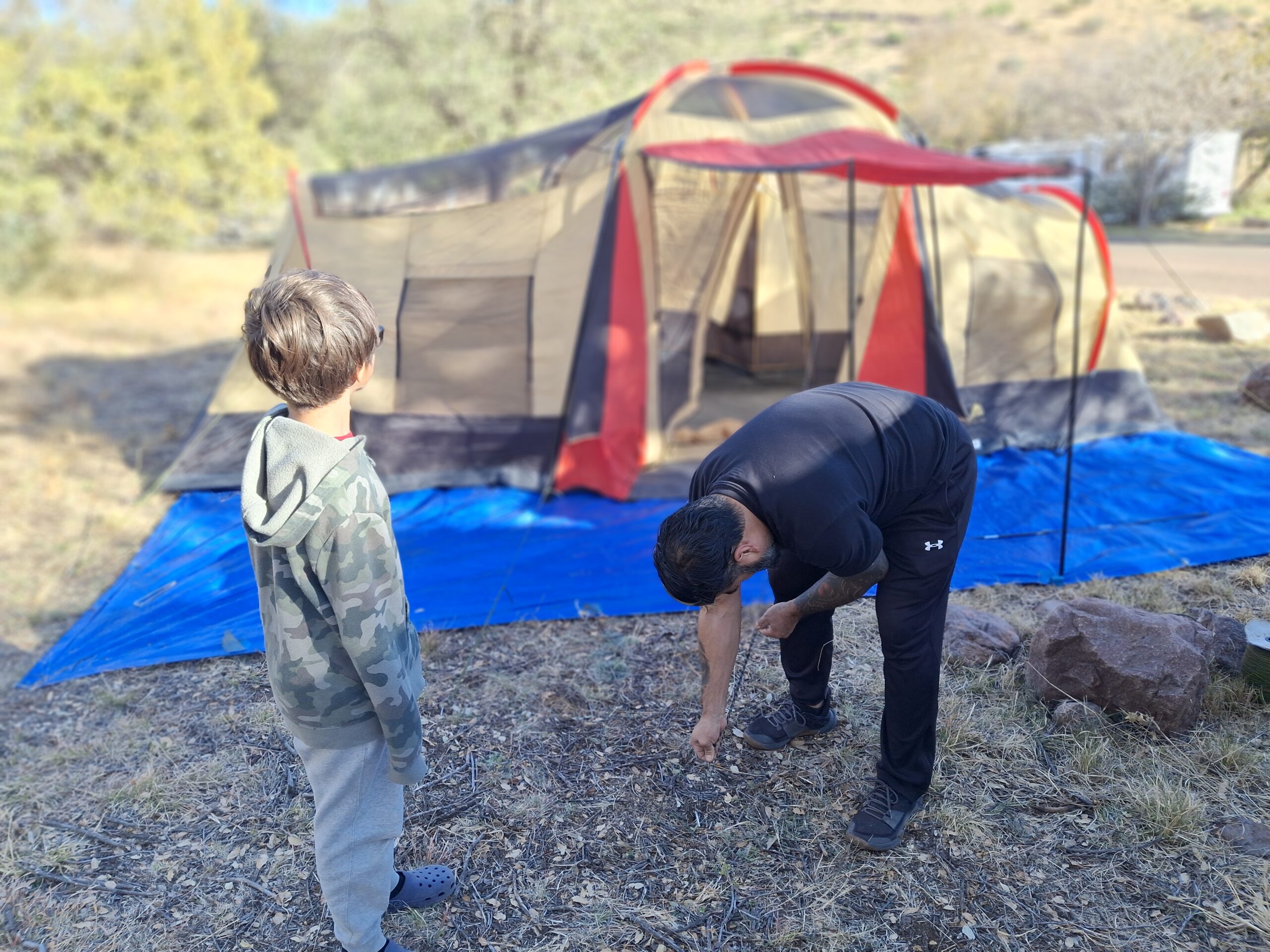 TYING DOWN THE OVERHANG