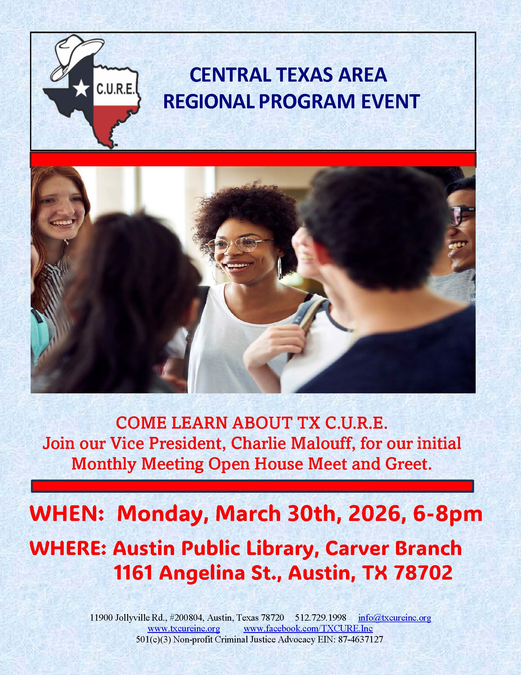CENTRAL TEXAS AREA REGIONAL MEETINGS FLYER 3-3-26