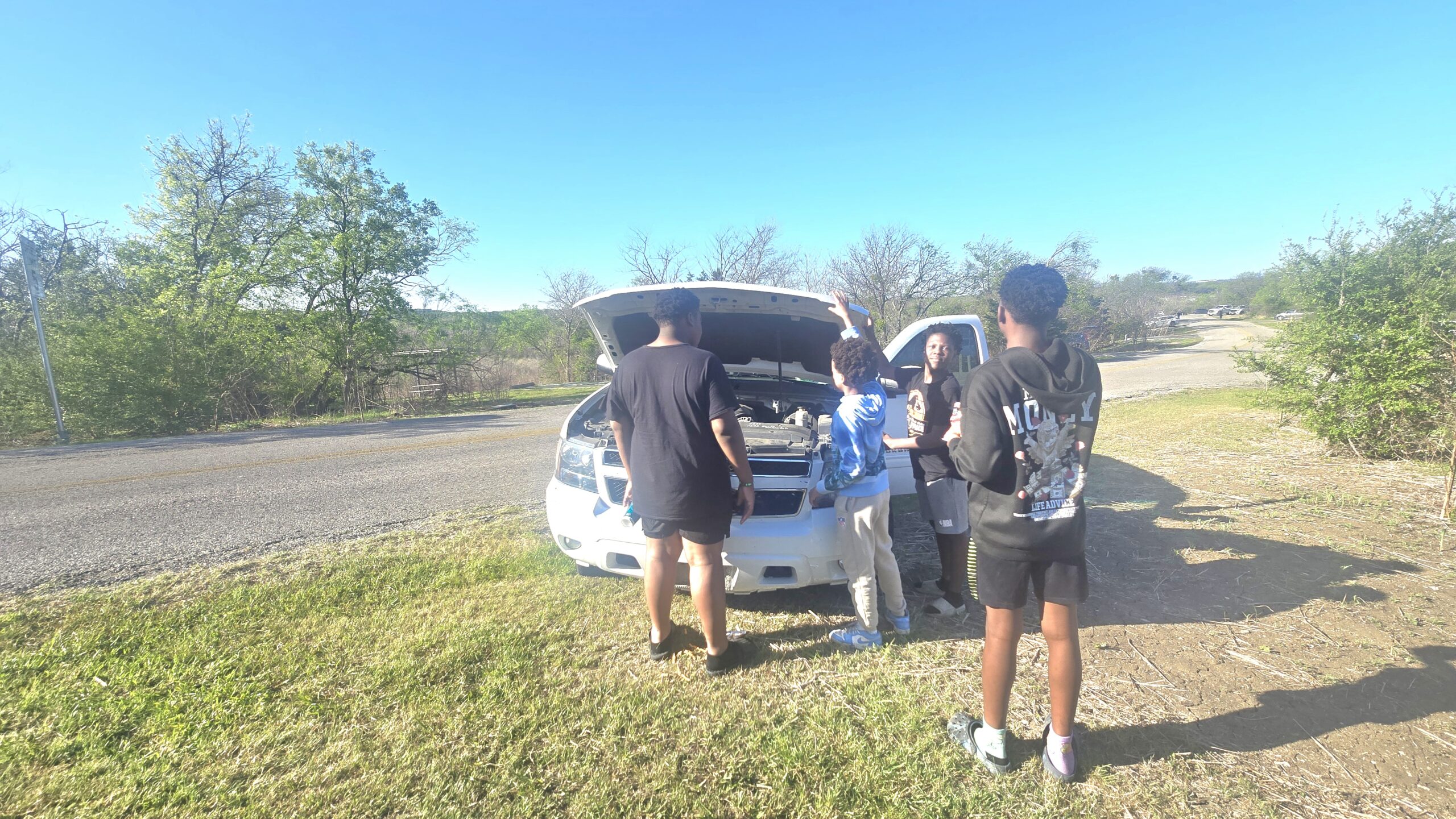 LEARNING HOW TO CHECK THE OIL