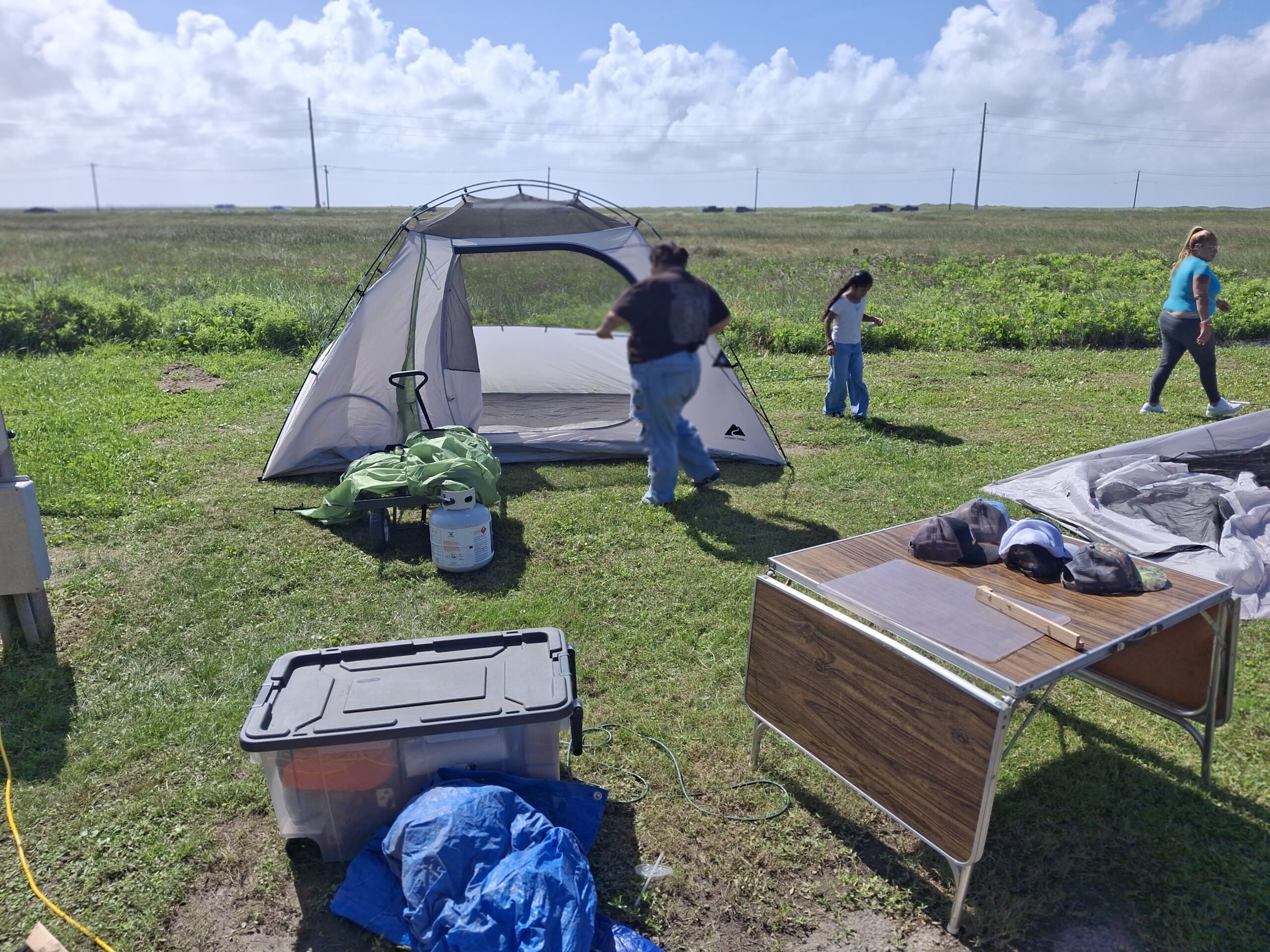 1ST TENT UP